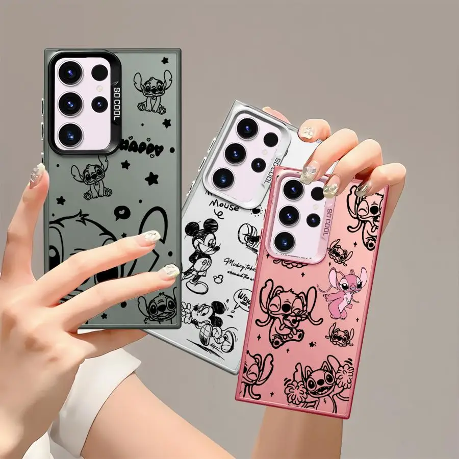 

Disney Stitch Angle Soft Cover Phone Case for Samsung Galaxy S20 S24 FE S21 S25 S25Plus S22 Ultra Note 20 Ultra S23 S20 FE