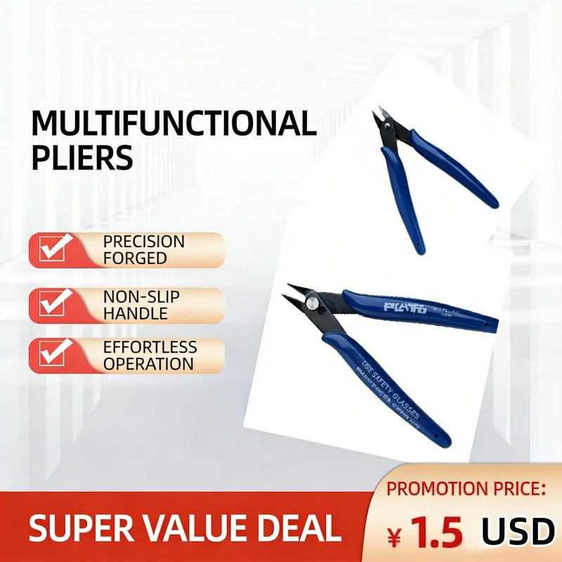 

PLATO 170 Wishful Clamp Electronic Diagonal Pliers Side Cutting Wire Cutter for Printer High-Quality Printer Maintenance Tool