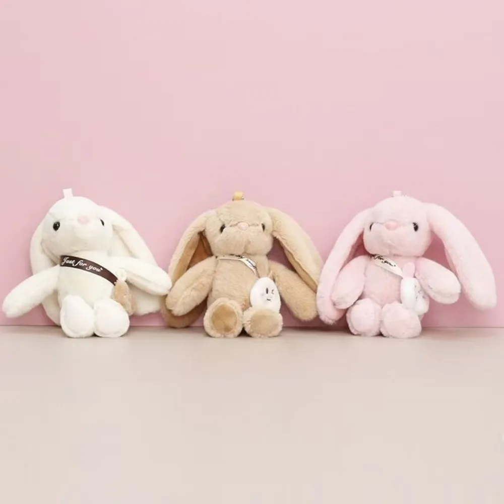 Kaninchen Schlüsselanhänger Anhänger Puppe Plüschtier Großhandel Mini Paar Rucksack Anhänger Puppe Schlüsselanhänger