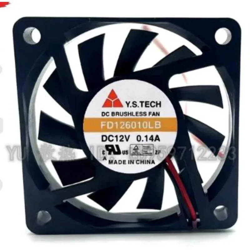 NEW Fan For Y. S.TECH FD126010LB 12V 0.14A 6010 6CM Dual Ball Fan 60*60*10mm