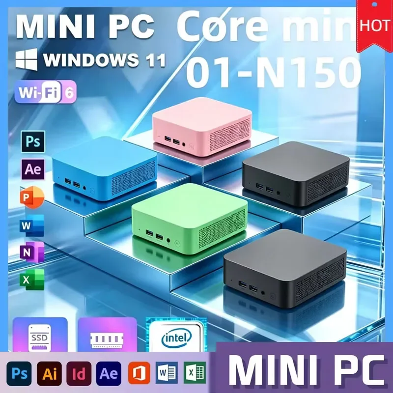 2026-intel-n150-portable-mini-pc-4c4t-36ghz-16gb-ddr4-m2-nvme-ssd-512gb-triple-4k-wifi6-bt52-silent-cooling-office-home