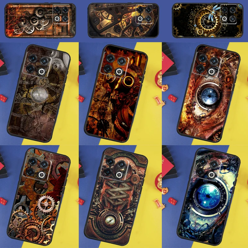 Steampunk Art Case For OnePlus 11 10 Pro 8 9 Pro 8T 9RT 10R 10T Nord 2T CE 2 Lite N10 N20 N100 N200 Cover