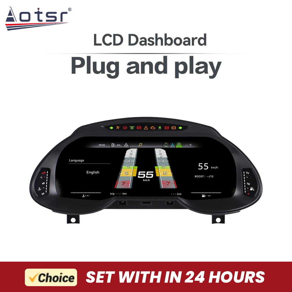 Digital Cluster For Audi Q5 2009-2018 LCD instrument panel Dashboard Multi Function Display Easy Install Energy Saving Low Power