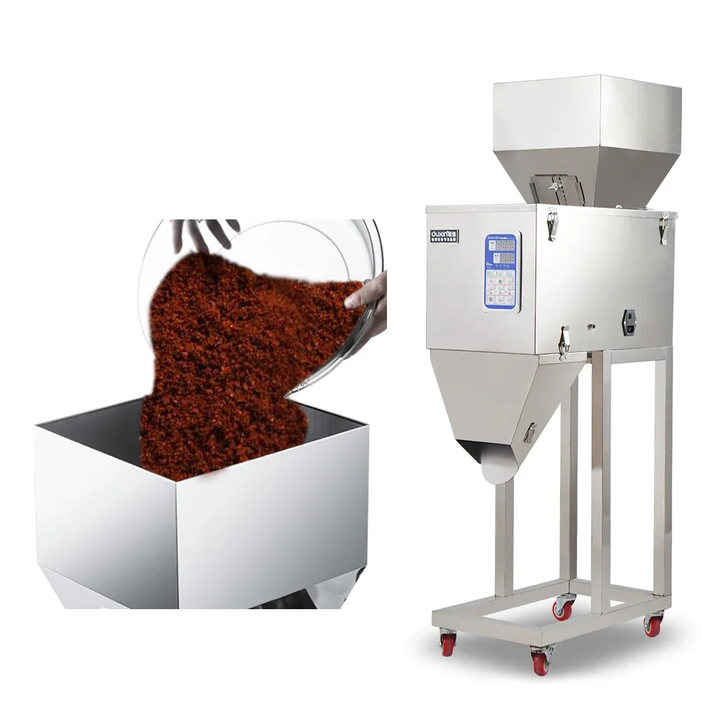 

Stock Available Vibration Powder Grain Filling Machine For flour Coffee Numerical Control Rice Seed Weighing Filling Machine