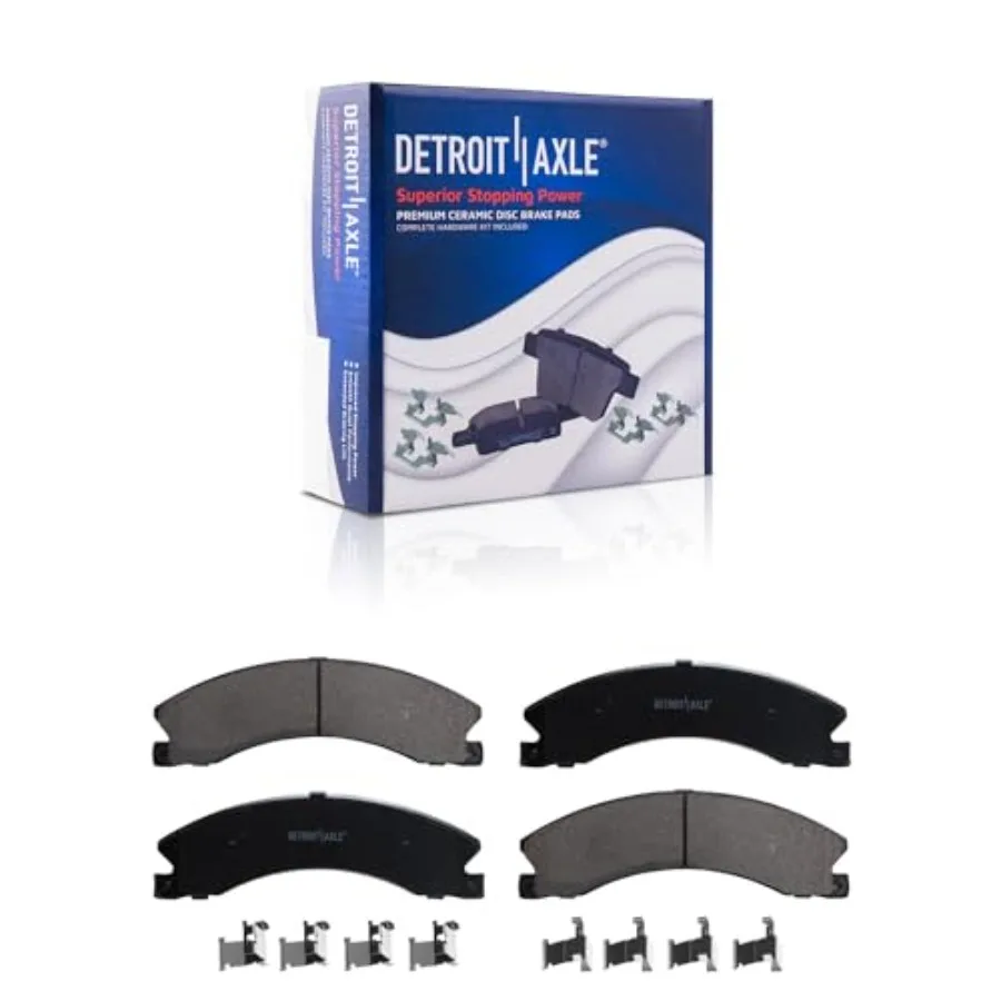 طقم الفرامل الخلفية لـ 2011-2019 شيفروليه سيلفرادو 2500 3500HD سوبربان جي إم سي سييرا 2500 3500 HD دوارات الفرامل الخزفية والوسادات Rep