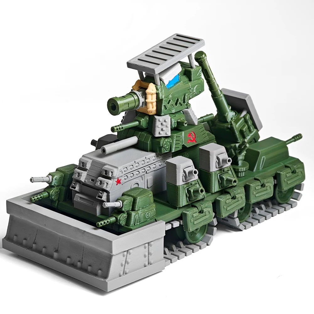 3dプリント製kv-44超大型ファンタジータンクモデルキット、ソビエト多砲塔モンスタータンク、3dプリント製ミリタリーコレクタブルデスクトップディスプレイ
