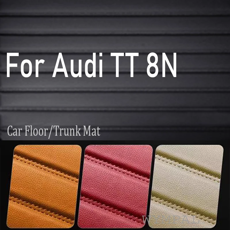 

Luxury Car Floor Mats For Audi TT 8N MK1 1998~2006 Protective Carpets Auto Rugs Luxury Leather Mat Durable Pad Set Accessories