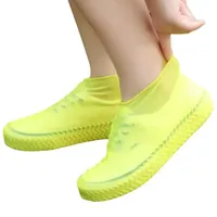 1Pair Reusable Waterproof Rain Shoe Covers Silicone Outdoor Rain Boot Overshoes Walking Shoes Protectors Shoes Cover