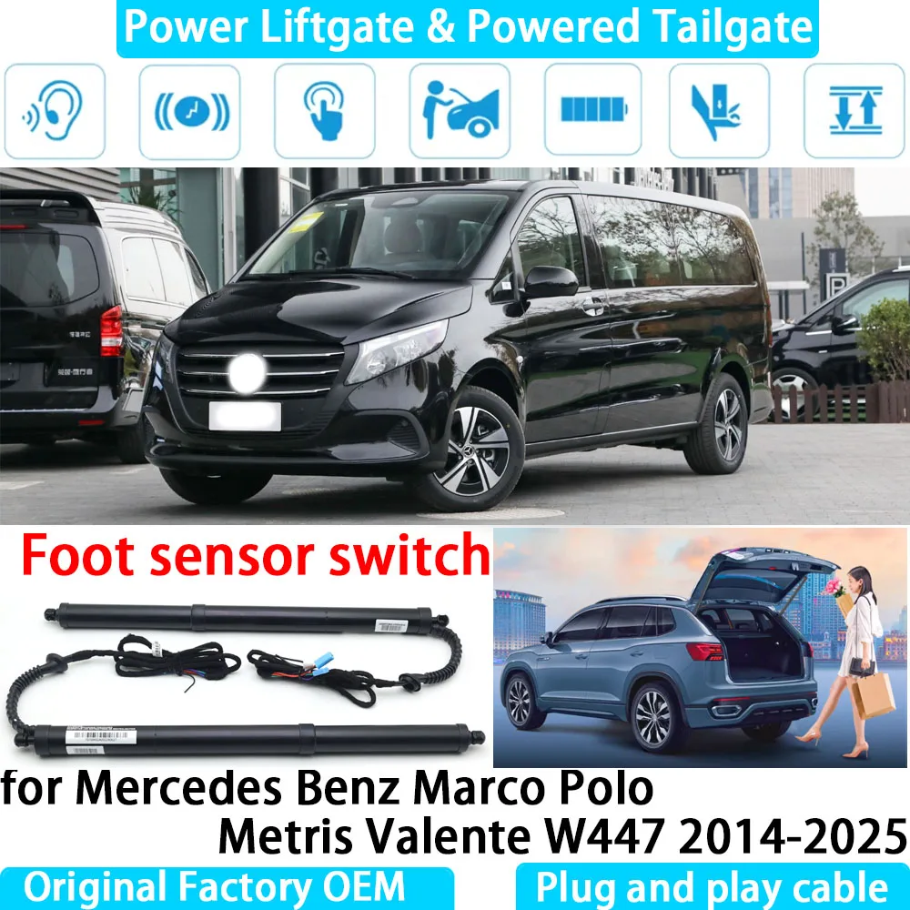 

for Mercedes Benz Marco Polo Metris Valente W447 2014-2025 Automatic Electric Power Liftgate Powered Tailgate Strut Tail Gate