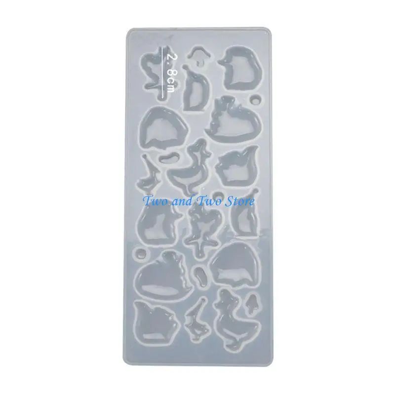 HX6F Crystal Epoxy Resin Mold Handmade Multi-style Earrings Eardrop Danglers Silicone Mould DIY Crafts Jewelry Pendant Mold