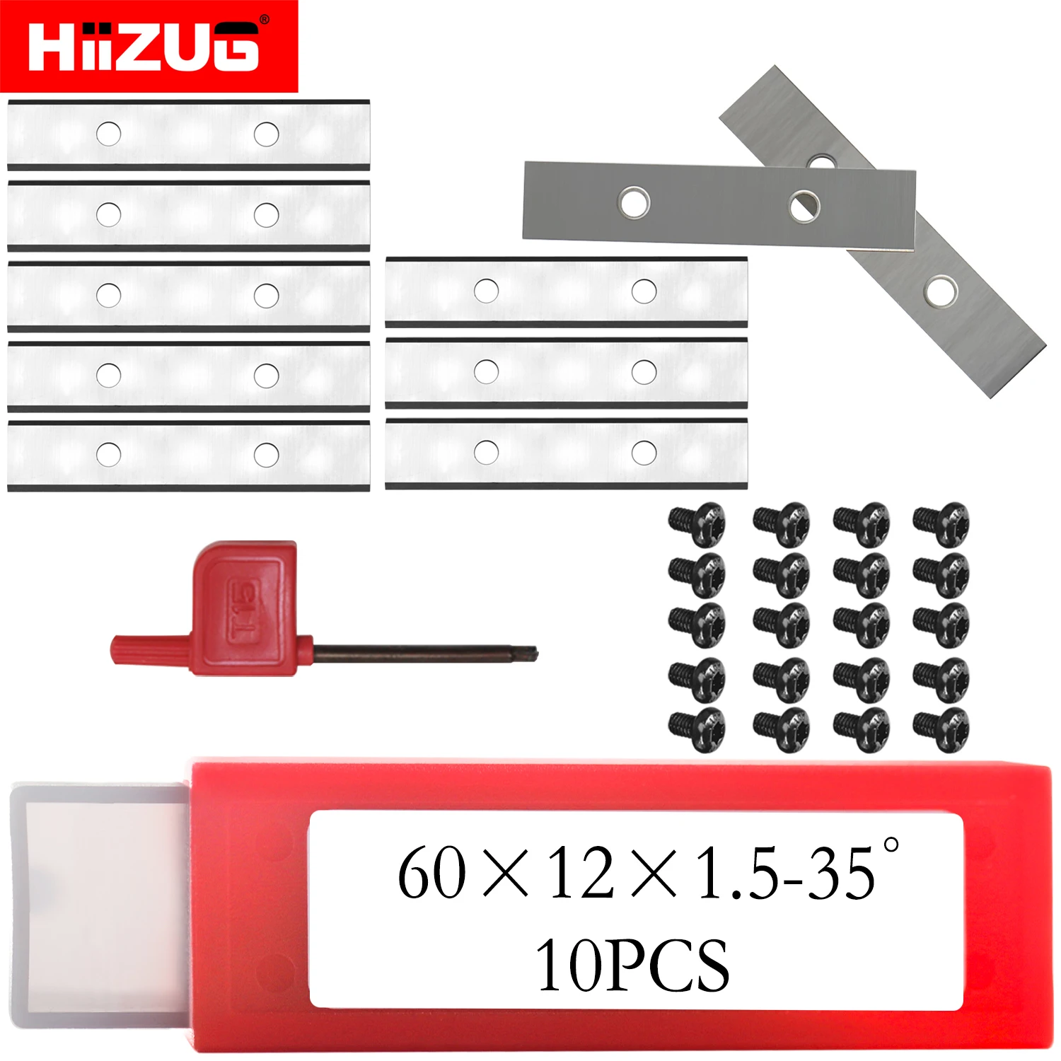 Carbide Inserts Raspador Lâminas Plaina Helicoidal Espiral Cabeça de Corte Raspador de Tinta Woodworking Router Bit 60 mm 10 Pcs