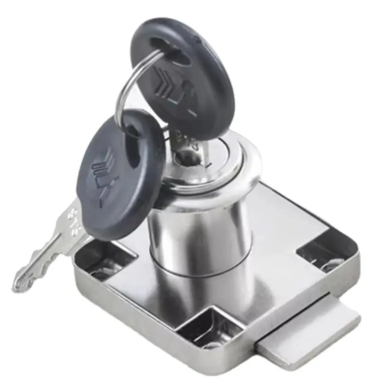 【RECOMENDAR】2X Office Desk Drawer Lock Zinc Alloy Anti Theft For Furniture Cabinet Door Lock File Cabinet Lock Same Key Short Co