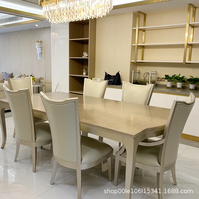 Restaurant, small apartment, hotel, family homestay, French champagne, golden dining table and chairs