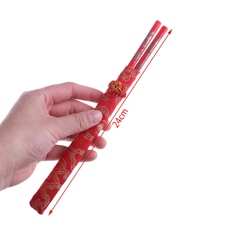 Chinese Red Chopsticks Wood Bag Holder Dinnerware Flatware Kitchen Food Stick  Chop Sticks  Wooden Chopsticks