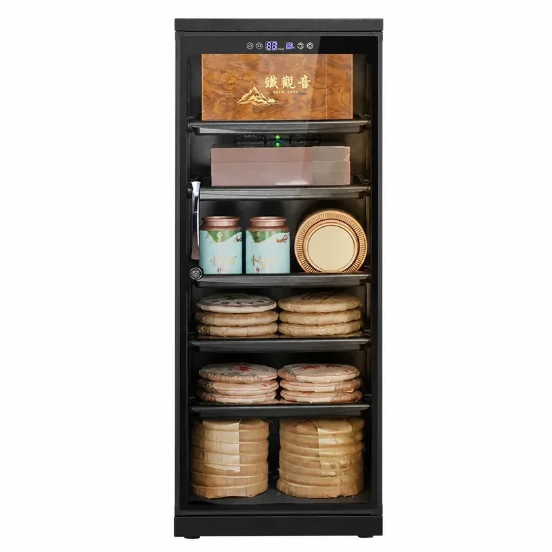 Huitong Large Capacity Tea Cake Storage Box Moisture Proof Drying Cabinet for Black Green White Tea and Camera SLR Equipment
