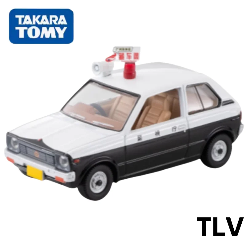 TOMYTEC TLV 1:64 N263a Suzuki Auto Police car alloy die cast static display model, boys' collection toy, holiday gift for kids.