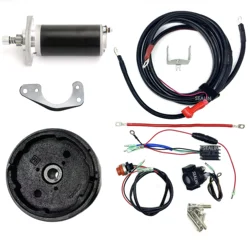 Electric Start Kit for Mercury Tohatsu 15HP 18HP 2-Stroke Outboard Motor - Easy Start System for Boats