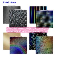 For 310x310mm For Artillery Sidewinder X2 Sheet Bed Pei Cr10 310x310 Sheet Heated Bed Magnetic Bed Pei Build Plate Holographic