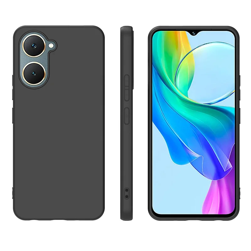 For Vivo Y18e 4G Case Y 18e TPU Soft Black Slim Matte Silicone Case for Vivo Y18e V2350 Back Cover VivoY18e Phone Cases