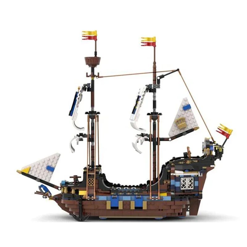 Navio militar Modelo de Blocos de Construção MOC Tijolos, Brinquedos de Montagem Modular Navio Rápido Imperial Presentes de Natal Conjuntos de DIY