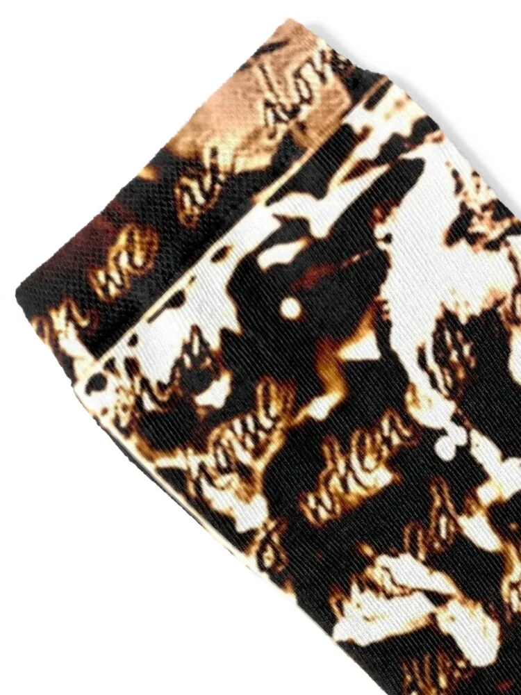 A Rice Volcano Socks winter gifts Crossfit with print Christmas Socks For Girls Men's