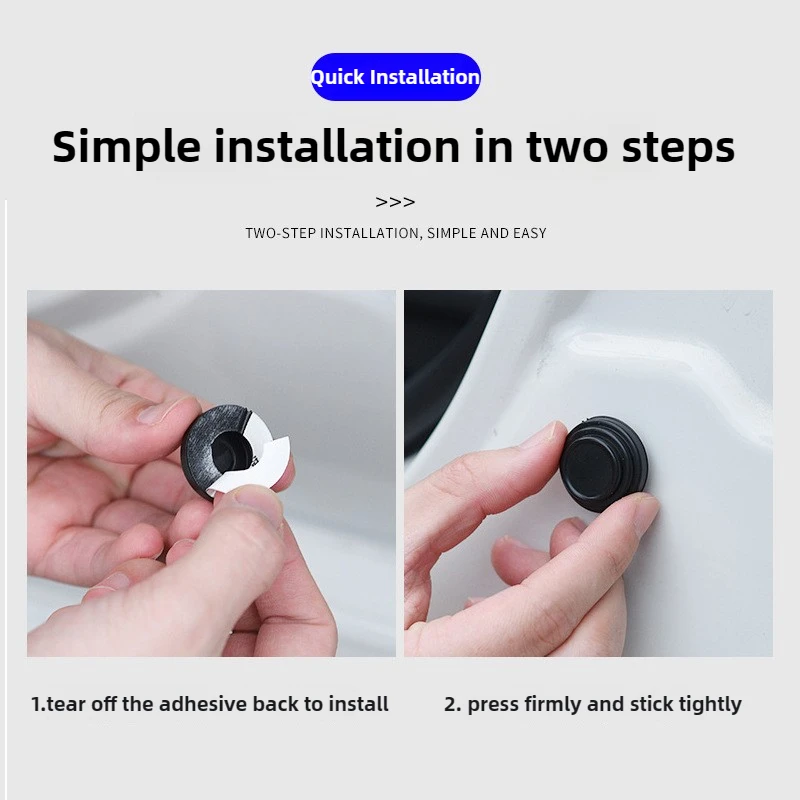 Car Door Shock Absorption Cushion Gasket Rubber Anti-Collision Buffer Mat Anti-Noise Pad Anti-collision  Sticker Accessories