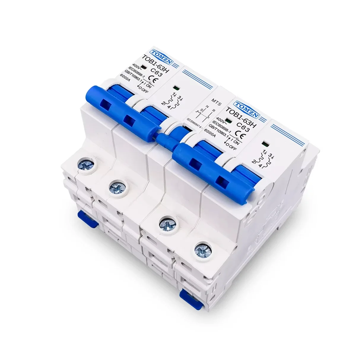 

L77A TOB1-63H 63A 2P + 2P AC двойной мощности ручной резервный выключатель автоматический выключатель MCB 50 Гц/60 Гц