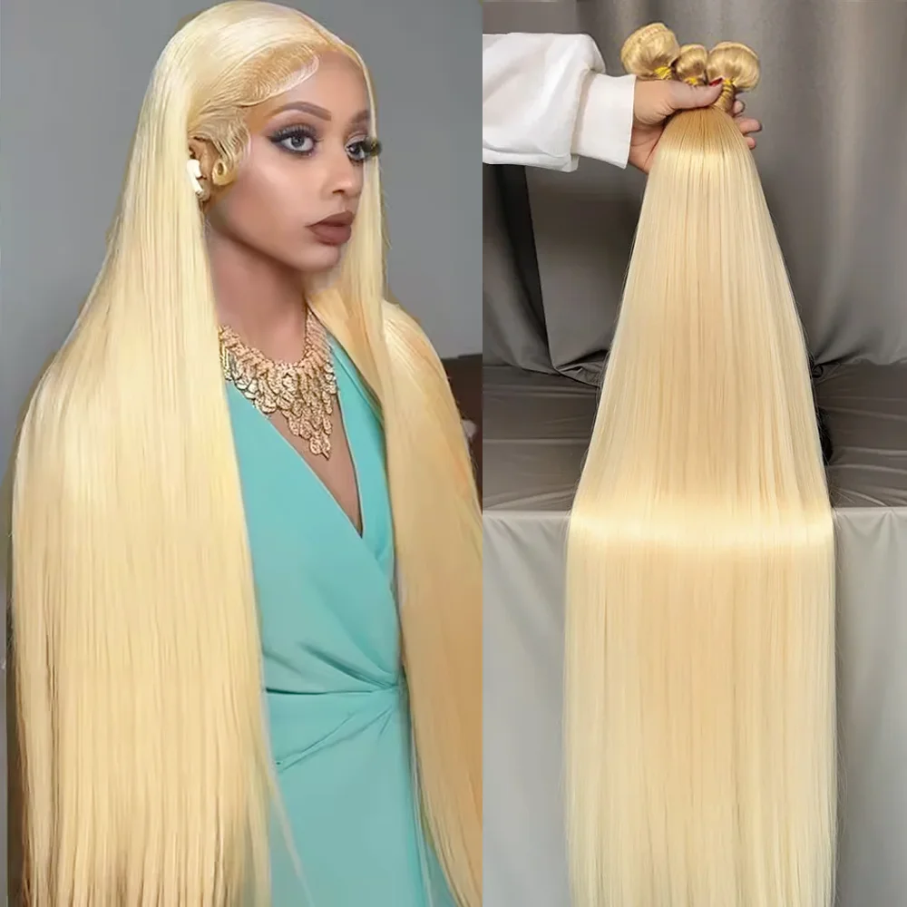 

1/3/4 шт. 613 Светлые прямые пучки волос Бразильские человеческие волосы Remy для наращивания Медовый блондин Пучок 28, 30, 32, 34, 36, 38, 40 дюймов