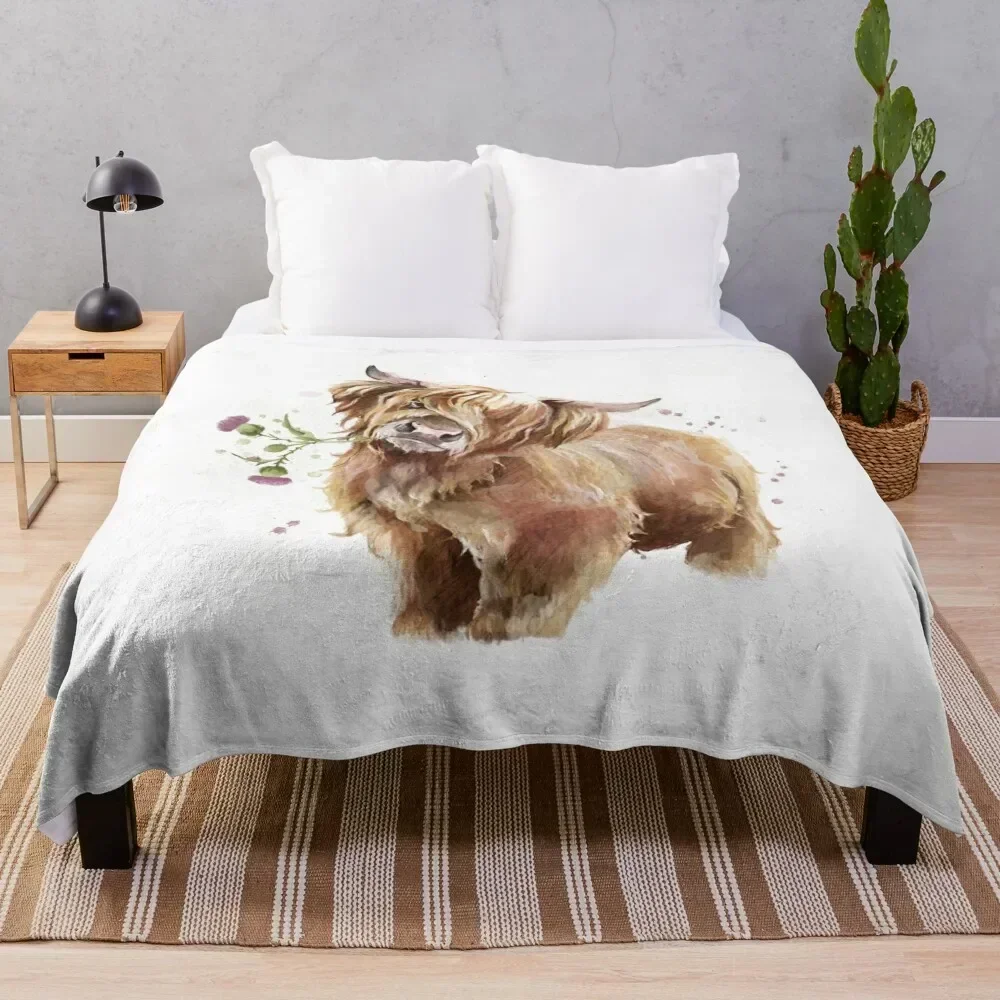 

Highland Cow Throw Blanket christmas decoration Blankets For Bed Bed covers Decorative Beds Blankets
