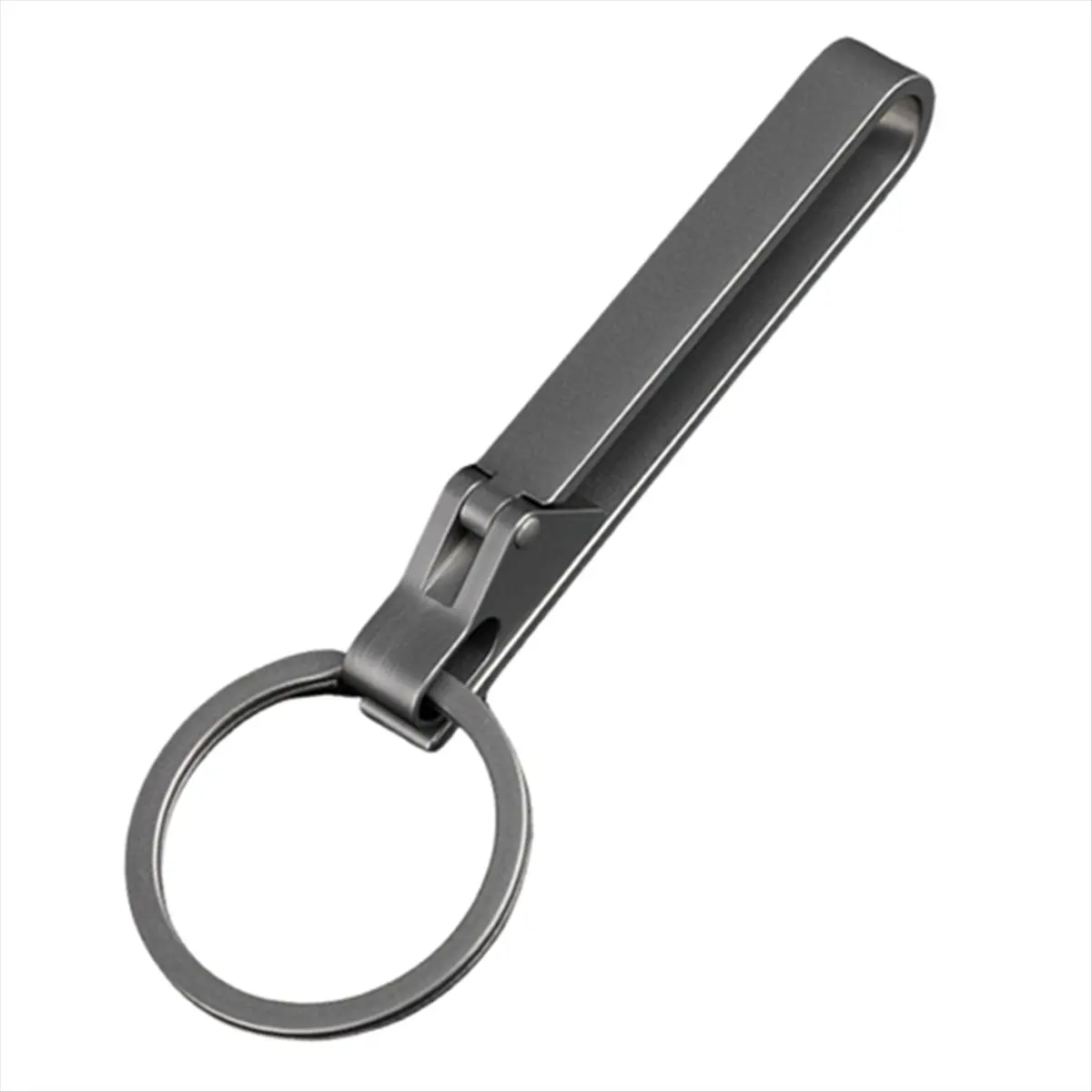 [Greatitem]Keychain Pocket Clip Titanium Key Holder with Detachable Keyring for Men and Women Outdoor Portable Tool
