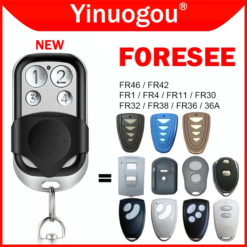 

FORESEE FR36A FR36 FR38 FR30 FR11 FR4 FR1 FR46 FR42 Remote Control Garage Door Opener 433MHz Rolling Code Electric Gate Control