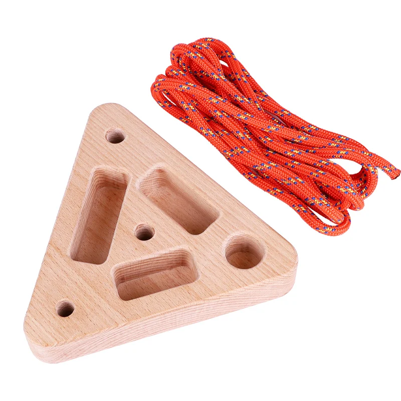 Two stone portable hanging boards pull-up bars serve as climbing training boards with edges and pockets
