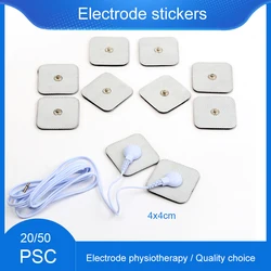 50/100pcs 4*4cm Electrode Pad TENS Conductive Gel Body Acupuncture Therapy Massager Therapeutic Pulse Stimulator Electro Sticker