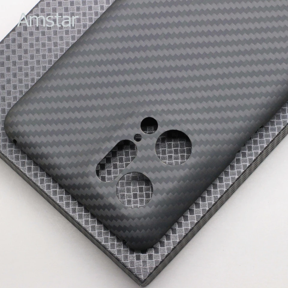 Amstar Carbon Fiber Camera Wrapped Phone Case for OPPO Find X5 Pro Ultra-thin Anti-fall Business Aramid Cover