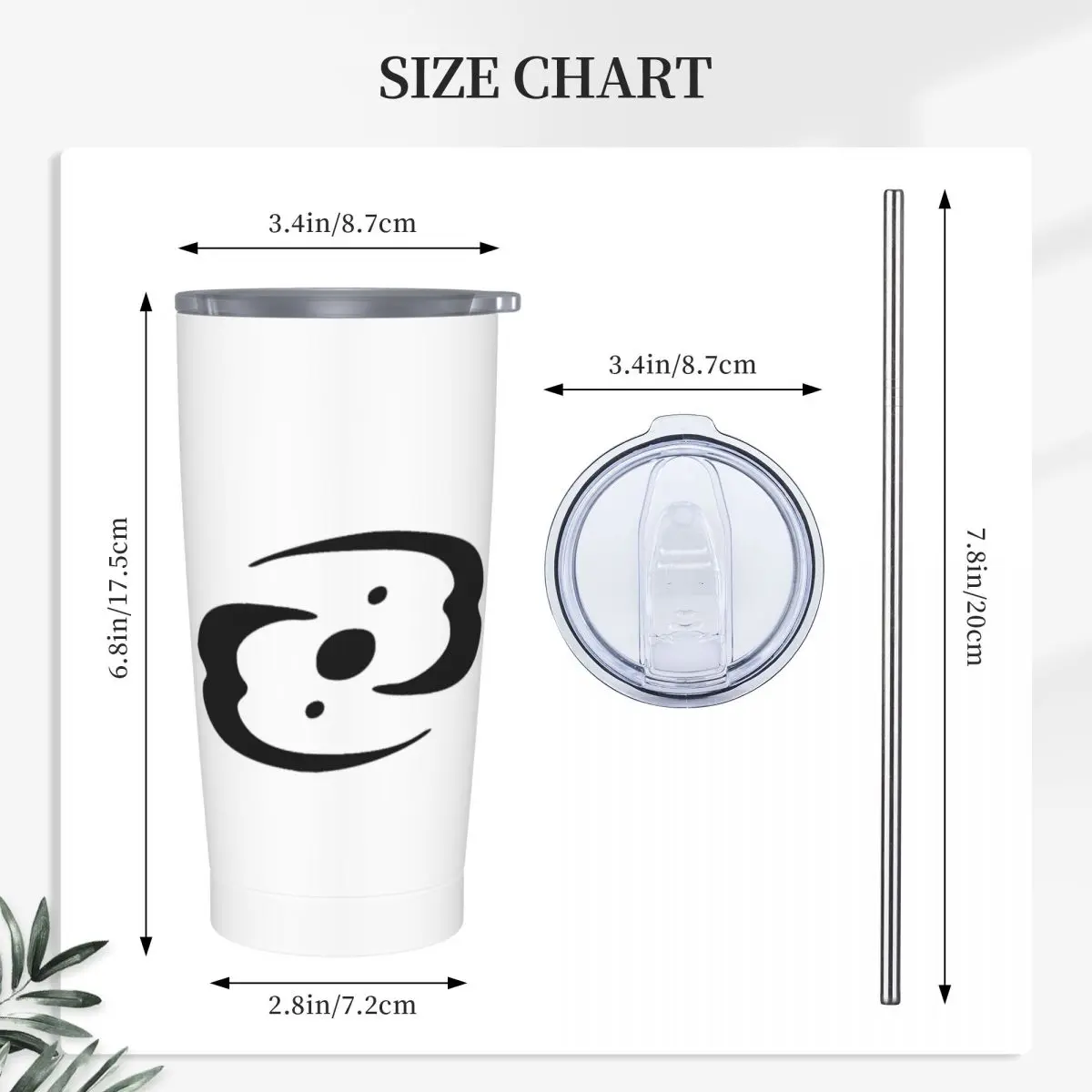 Bionicle Three Virtues Symbol Stainless Steel Tumbler Vacuum Insulated Mugs Thermal Cold Cups Straws With Lid 20oz