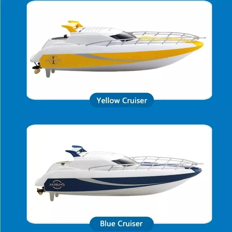 Remote Control Ship Mini RC SpeedBoat Water Sports Electric Model Water Cooling System Dual Motors 10km/H