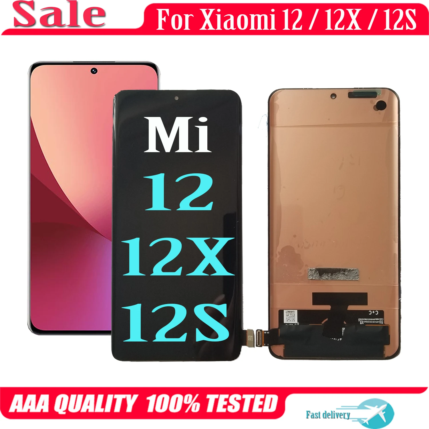 

For Xiaomi 12 12X 12S 2112123AC LCD Display Touch Screen Digitizer Assembly For Xiaomi12 2201123G 2201123C LCD