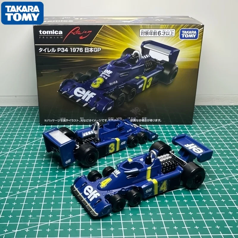 TAKARA TOMY TOMYTEC 1/64 TPR Tyrrell P34 Six Rounds of F1 New Spot Goods Collection Edition Alloy Die Casting Toy Car Gifts