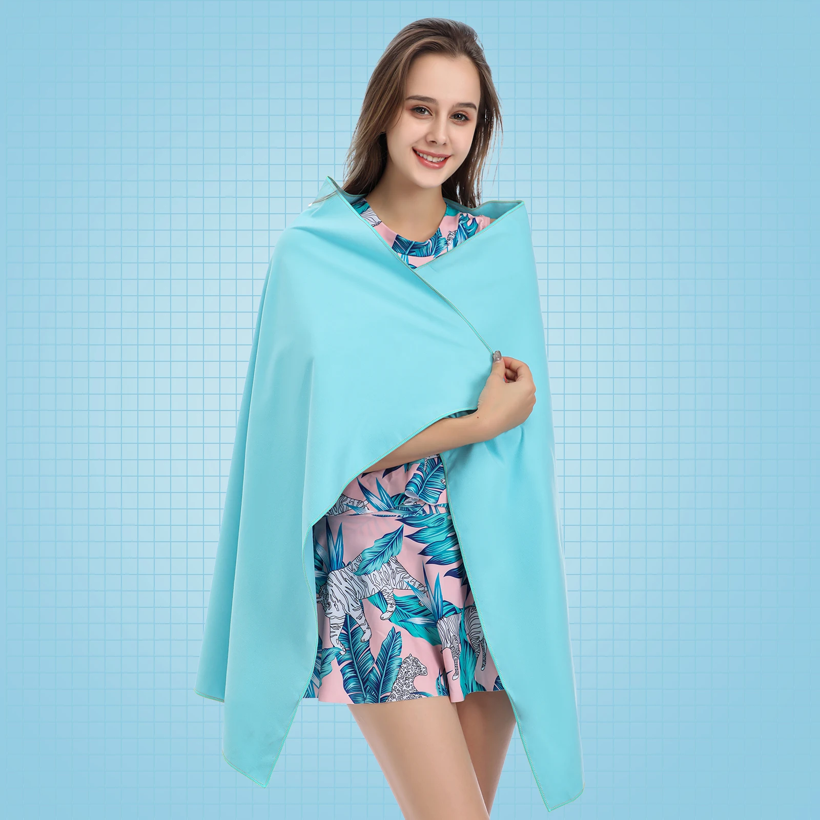 Serviette de sport Mutao Outdoor à séchage rapide, ultra-absorbante, idéale pour la natation, la plage, la salle de sport, la randonnée et le yoga._voghion.com