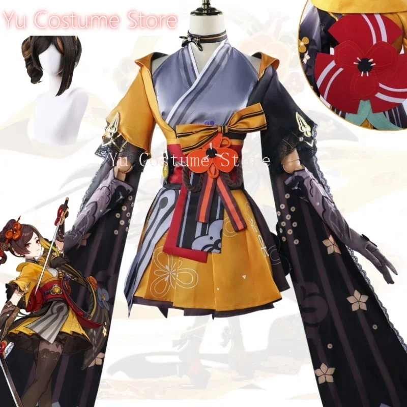 

Yu CostumeCosplay Game Genshin Impact Cosplay Costume Full Set Outfit Dress Wig Anime Role Play Chinese Style Costumes Halloween