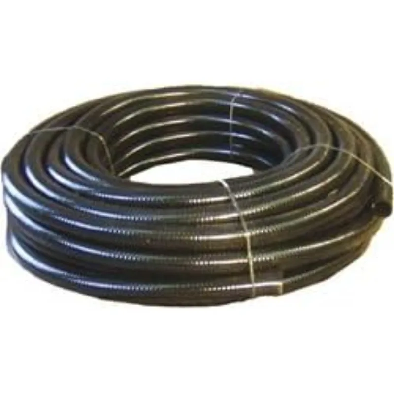 

HydroMaxx 100 feet x 1.5 Inch Black Flexible PVC Pipe, Hose and Tubing for Koi Ponds, Irrigation and Water Gardens.
