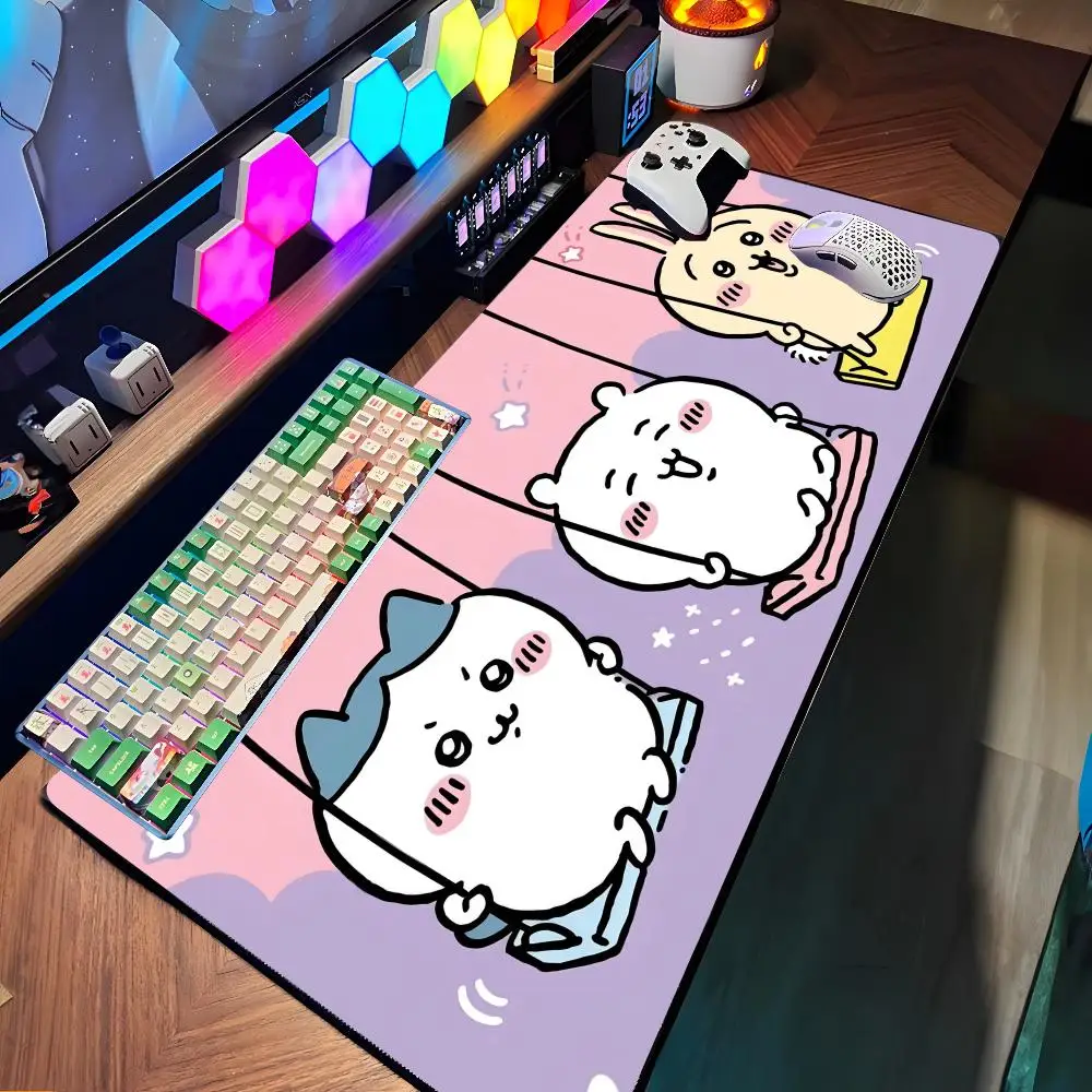 

Cute Cartoon C-Chiikawas Mouse Pad Large Rubber Tablepad PC Game Mousepad Laptop Desk Pad XXL Non-slip Computer Keyboard Mouse M