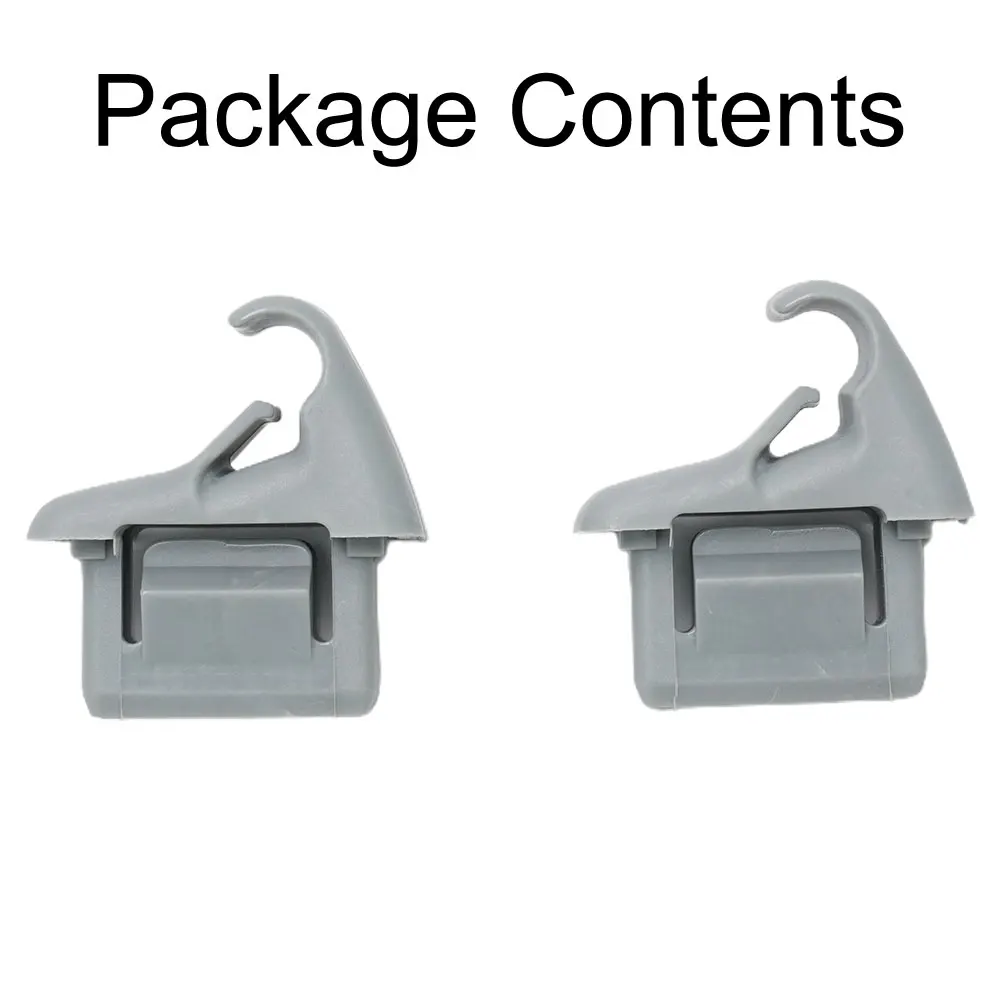 Car Holder Clip Front Grey Interior Truck Left MR654343 Plastic Right Sun Visor Top Easy Installation Easy Clean