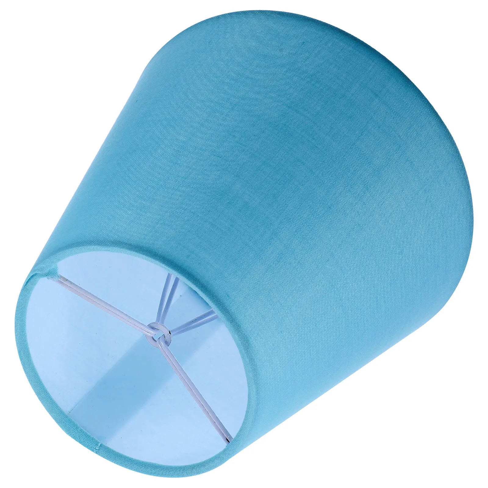 Blue Fabric Lamp Shade Easy Installation Simple Style Household Lamp Shade Replacement Light Cover Desk Lampshades