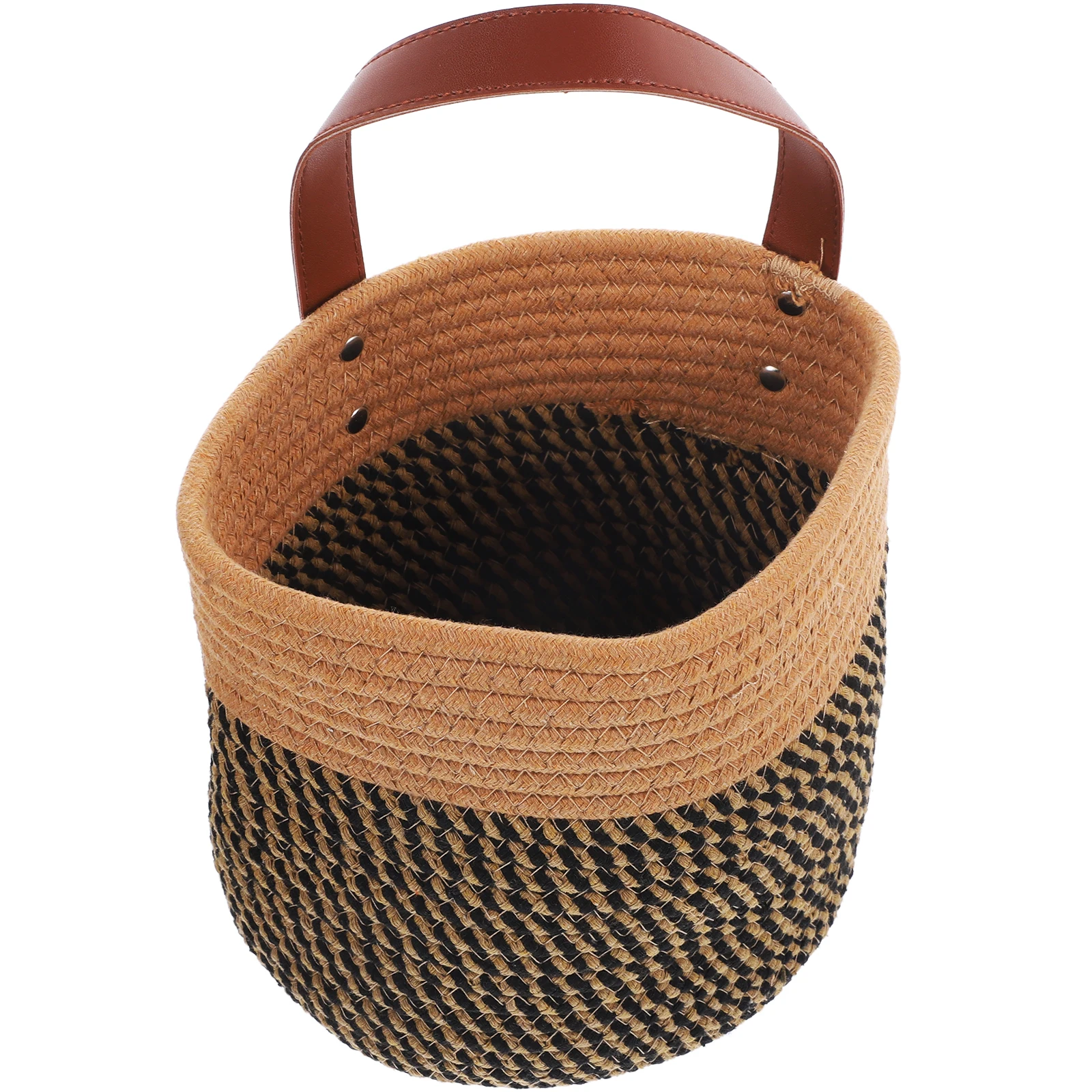 

Rustic Wall Hanging Basket Large Size Yellow Planter Lightweight Storage Flower Pot Holder Home Garden Decor