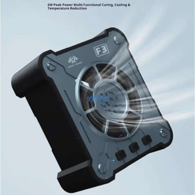 

Охлаждающий вентилятор E15A 6 Вт со световым регулируемым вентилятором 12000 об/мин для обнаружения пыли при обслуживании