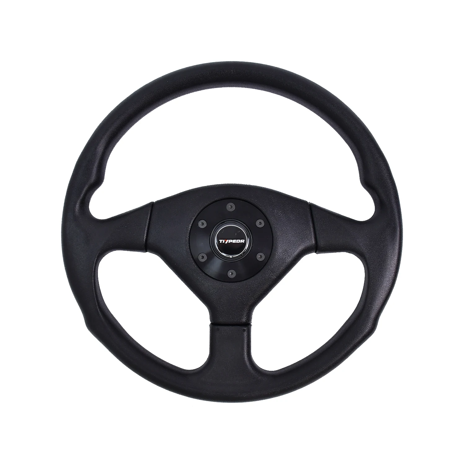 Tiypeor 350mm Universal Racing Steering Wheel Black Drifting Custom Modified JDM Tuning Car Steering Wheel