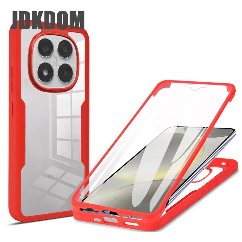 

JDKDOM Shockproof Clear Case For Redmi Note 14 Pro Plus 4G 5G Cover