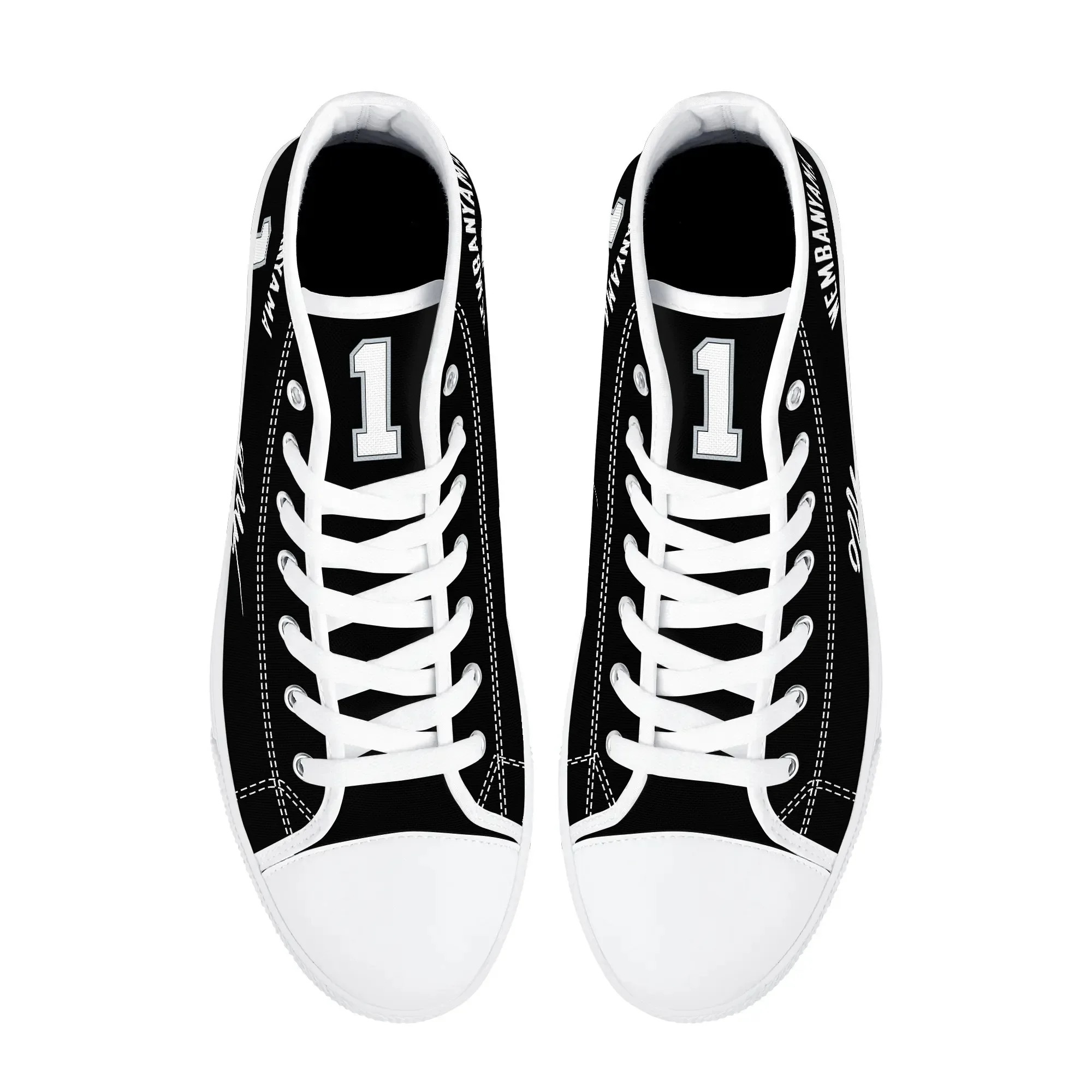 San Antonio basketball High Top Sneakers Mens Womens Teenager High Quality Wembanyama No 1 Canvas Sneaker Shoe Custom Shoes