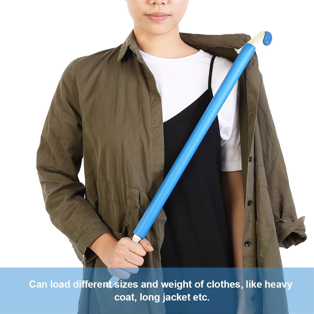 Dressing Aid Stick Mobility Disability Aid S Shaped Hook Stick Dressing Stick Wheelchair Users for Pregnant Woman